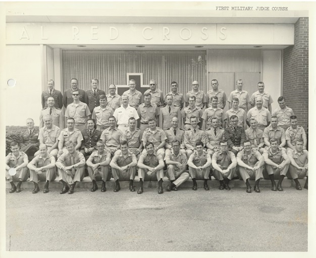The first Military Judge Course in Charlottesville, Virginia, May 1969. (Credit: JAG Corps Regimental Archives)